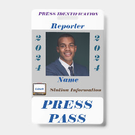 Press Pass Abzeichen Ausweis