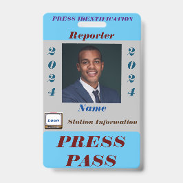 Press Pass Abzeichen Ausweis
