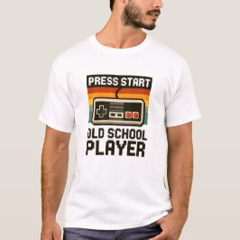 Press Start Old School Player T-Shirt