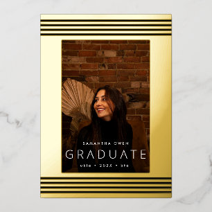 Pressage Gold   Faire-part de fin d'études