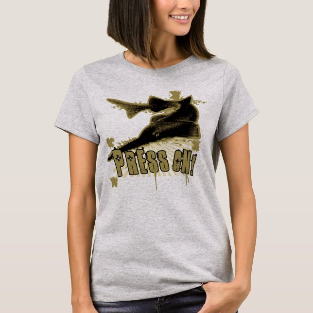 Presse auf T-Shirt (Vorderseite)