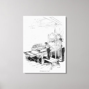 Presse-Drucken Leinwanddruck