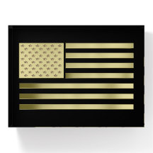 Drapeau américain d'or