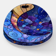 Étoiles violettes et poids de la lune