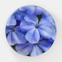 Fleurs Bleues Verre d'Art Floral Paperweight