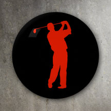 Golfeur rouge sur Noir