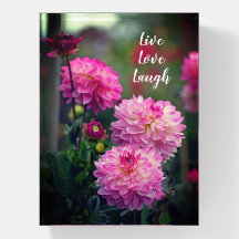 Motivation de la fleur rose et blanche Dahlia