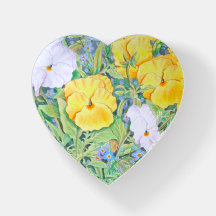 Pansies & Forget-Me-Nots Poids du coeur