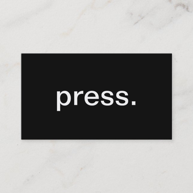 Presse Visitenkarte (Vorderseite)