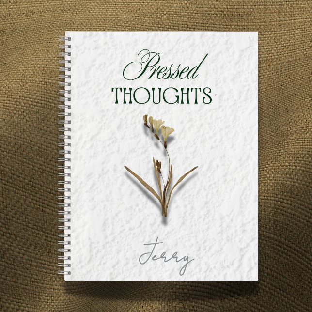 Pressed Thoughts – Poetcore Writing Journal Notizbuch (Von Creator hochgeladen)