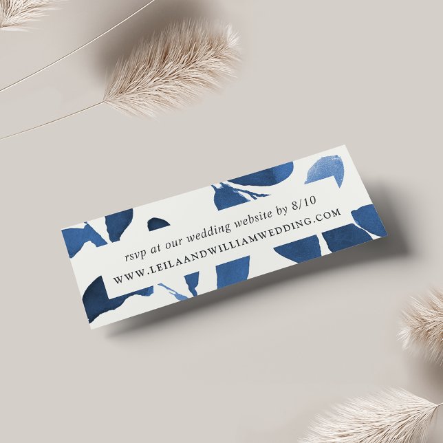 Pressierte botanische Hochzeitsseiten-Website RSVP (Von Creator hochgeladen)