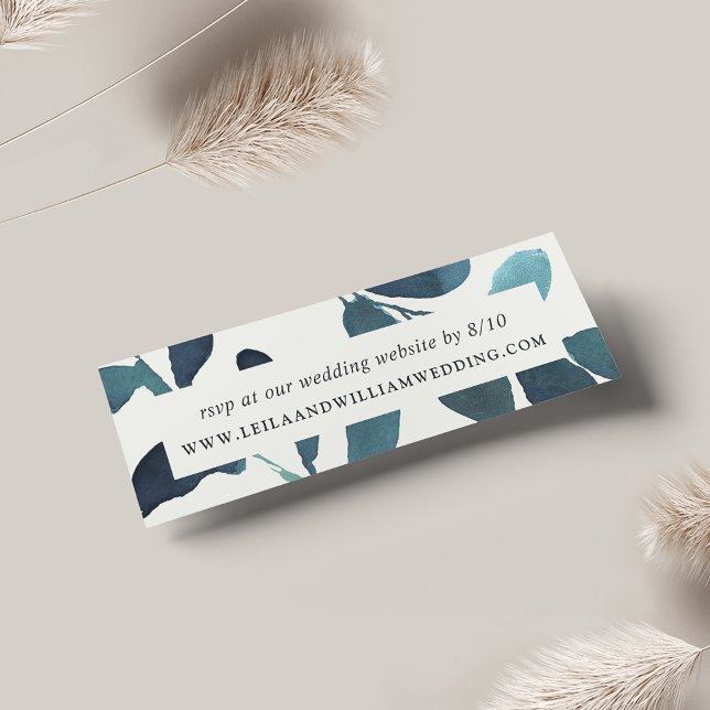 Pressierte botanische Hochzeitsseiten-Website RSVP (Von Creator hochgeladen)