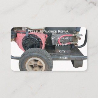 Pressure Washer Repair Business Card Visitenkarte