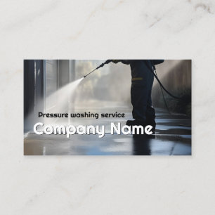 Pressure Washservice House Exterior Cleaner Visitenkarte
