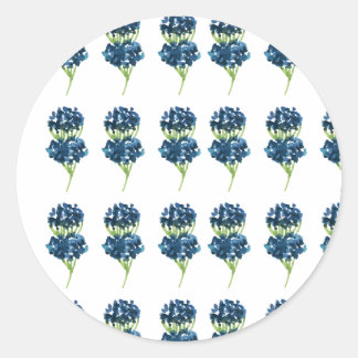 Prestige Blume, Boho-Wildblumen-Kernnetz Runder Aufkleber