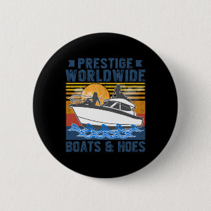 Prestige Weltweit Boote und Häuser Vintag Retro Bo Button