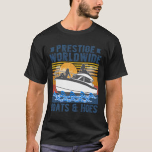 Prestige Weltweit Boote und Häuser Vintag Retro Bo T-Shirt