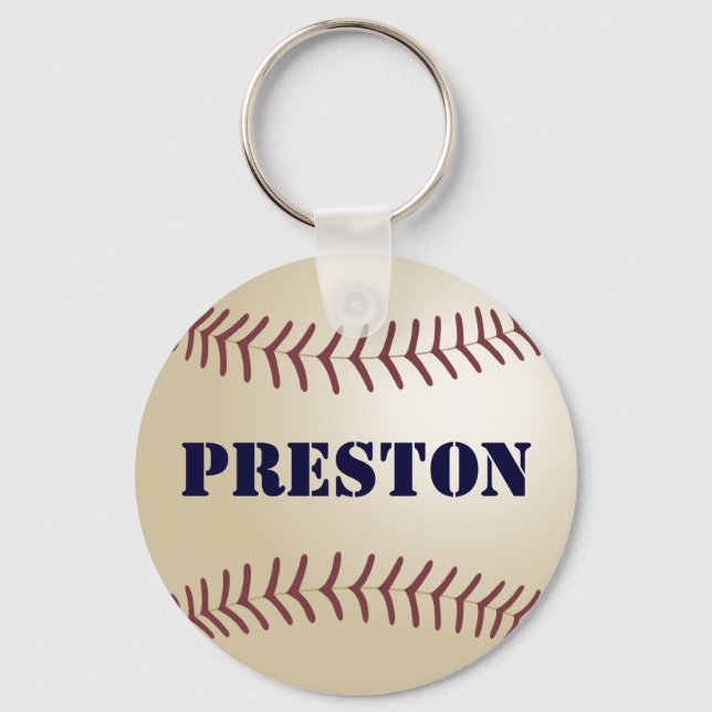 Preston Baseball Keychain von 369MyName Schlüsselanhänger (Vorderseite)