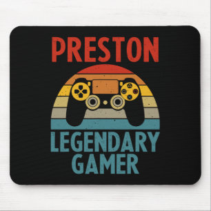 Preston Geschenk Name Personalisiert Lustig Gaming Mousepad