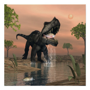 Prestosuchus Dinosaurierfischen - 3D übertragen Poster