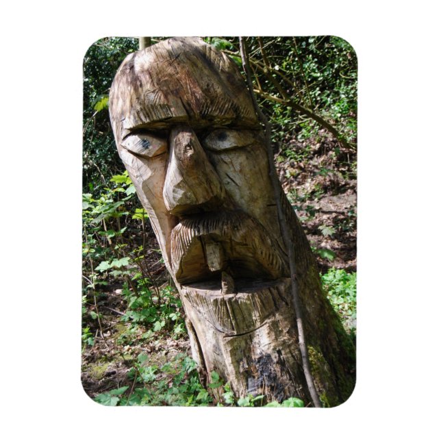 Prestwich Clough Toothy Tree Face Magnet (Vertikal)