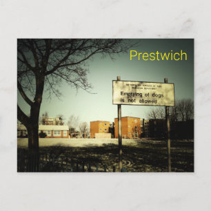 Prestwich - Leeren von Hunden ist nicht erlaubt Po Postkarte