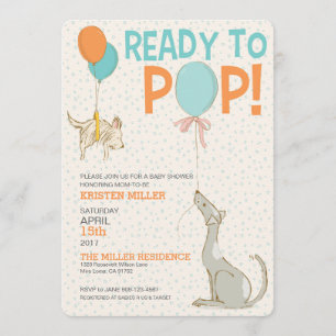 Prêt À Pop Baby shower Invitation