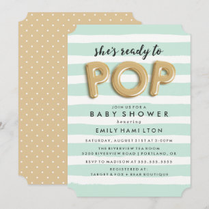 Prêt À Pop   Invitation baby shower