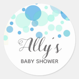 Prêt à pop ! Stickers baby shower personnalisé