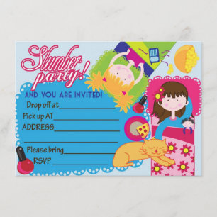 Prêt à remplir Stwood filles invitation de soirée