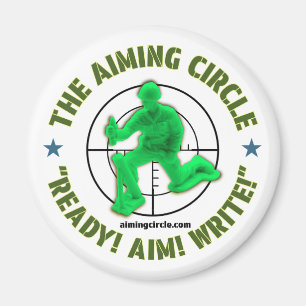 "Prêt ! Objectif ! Écrivez !" aimant