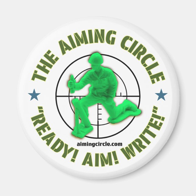 "Prêt ! Objectif ! Écrivez !" aimant (Devant)