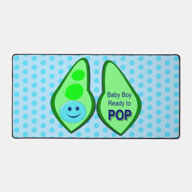 Prêt pour la pop Baby Boy Pea Blue (Recto)