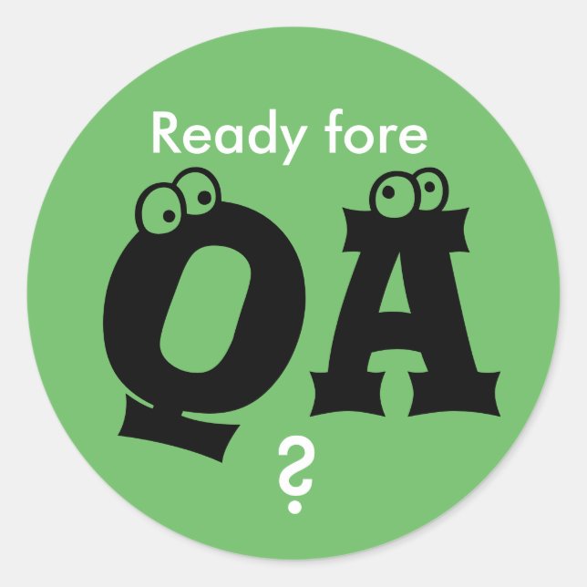 Prêt pour l'assurance qualité ? Autocollant (Devant)