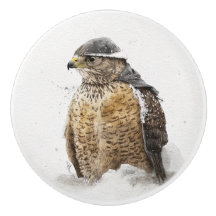 Prêt Pour Le Bouton De Céramique De Neige