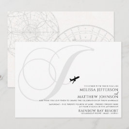 Prêt pour le décollage J Faire-part de mariage ini