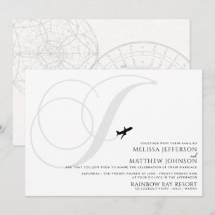 Prêt pour le décollage J Faire-part de mariage ini