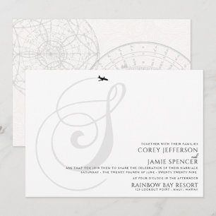 Prêt pour le décollage S Faire-part de mariage ini