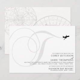 Prêt pour le décollage T Faire-part de mariage ini