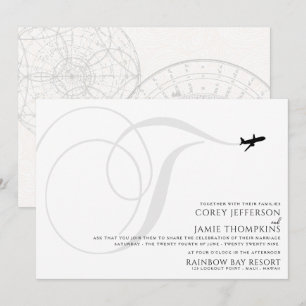 Prêt pour le décollage T Faire-part de mariage ini