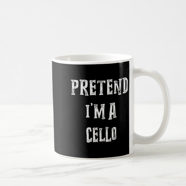Pretend I'm A Cello Halloween Costume Couples Matc Kaffeetasse (Rechts)