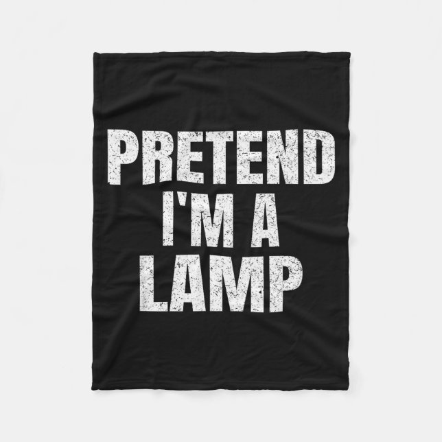 Pretend I'm A Lamp Family Group Lazy Easy Hallowee Fleecedecke (Vorderseite)