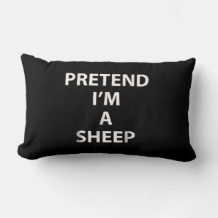 Pretend im a sheep Halloween Funny Lendenkissen