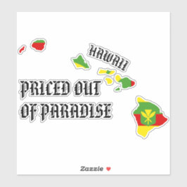PRETIERT AUS PARADISE HI Islands Kanaka Maoli Aufkleber