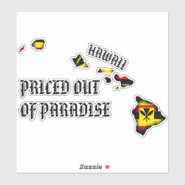 PRETIERT AUS PARADISE HI Islands Kanaka Maoli BYR Aufkleber
