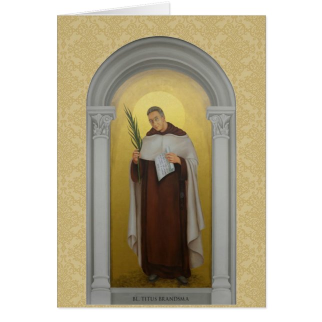 Prêtre carmélite béni de saints de Titus Brandsma (Devant)