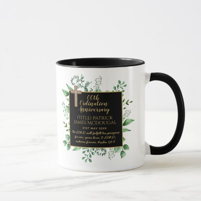 Prêtre Mugs - Anniversaire de l'Ordination Customi (Droite)