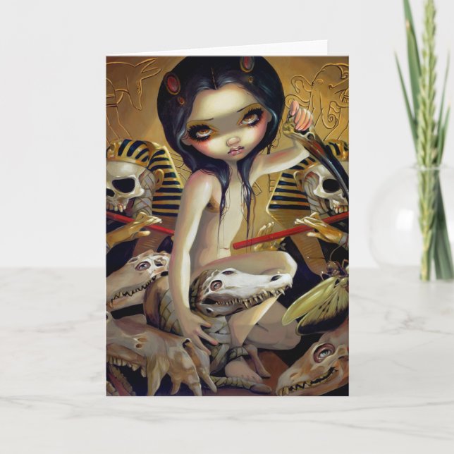 "Prêtresse carte de voeux de Nyarlathotep" (Devant)