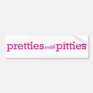 Pretties mit Pitties Autoaufkleber
