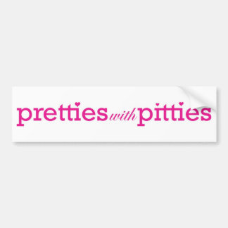 Pretties mit Pitties Autoaufkleber